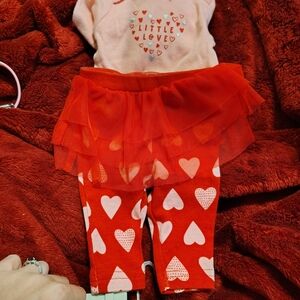 Carter's Red and Pink Heart Matching Set